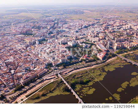 View from drone of Badajoz View from drone of Badajoz 119259844