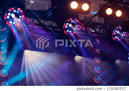 concert scene with colorful stage lighting 119260557