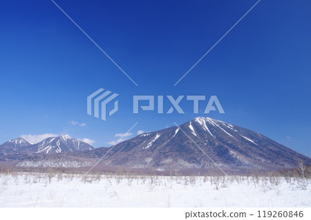 Winter in Oku-Nikko, Senjogahara, Mt. Nantai, Mt. Omanako, and Mt. Komanako 119260846