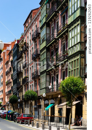 Picturesque streets of the city Bilbao. Bilbao 119262063