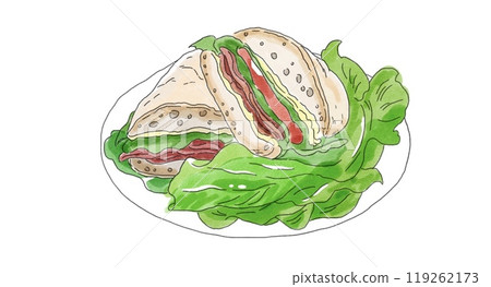 美味的 BLT 三明治 美味的 BLT 三明治 119262173