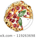 baked pizza 119263698