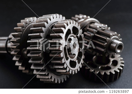 Metal gear wheel engine car and bike, mechanic industry. Metal gear wheel engine car and bike, mechanic industry. 119263897