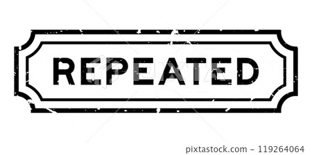 Grunge black repeated word rubber seal stamp on white background Grunge black repeated word rubber seal stamp on white background 119264064