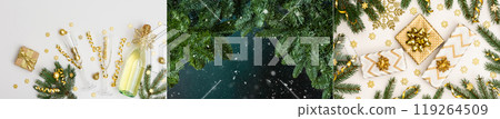 Collage of Christmas backgrounds 119264509