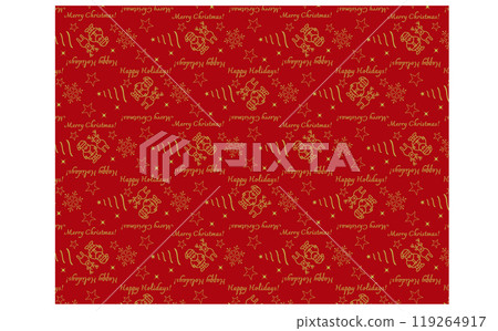 Christmas A4 wrapping monogram all-over pattern Christmas A4 wrapping monogram all-over pattern 119264917