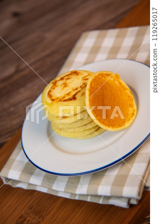 Close up Cocktail Blinis or mini blinis Close up Cocktail Blinis or mini blinis 119265017