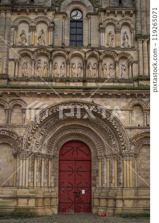Facade of Eglise Sainte Croix Church of the Holy Cross Bordeaux France 119265071
