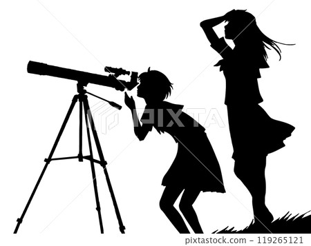 Stargazing Silhouette Stargazing Silhouette 119265121