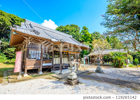初秋的住吉神社與迴轉神社,大分縣日町町 初秋的住吉神社與迴轉神社,大分縣日町町 119265142