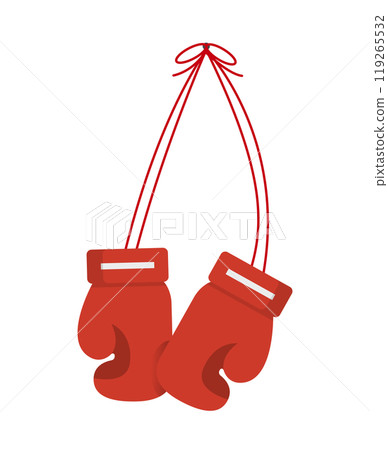 Boxing gloves and laces 119265532