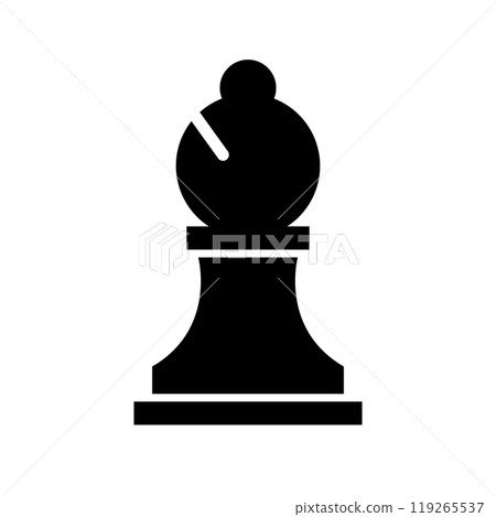 Chess Bishop Silhouette 119265537