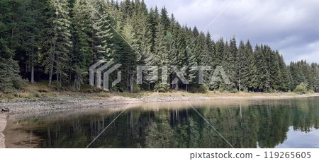 Bulgarian Rhodope Mountains. Lake Dospat. Balkans Bulgarian Rhodope Mountains. Lake Dospat. Balkans 119265605