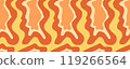 Seamless pattern with abstract silhouette organic Wavy shapes. Vector flat background in minimalist boho style. Wavy liquid distorted shapes Template for Wrapping Paper, Textile and Fabric Print 119266564