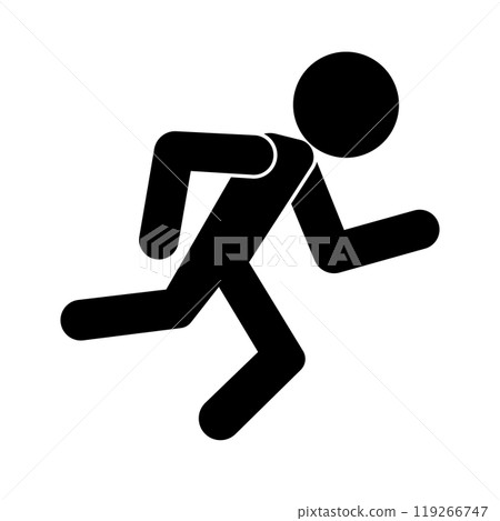 跑步的剪影 119266747