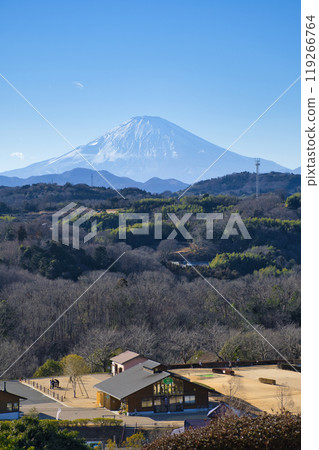 [神奈川縣]從中井中央公園眺望富士山 119266764