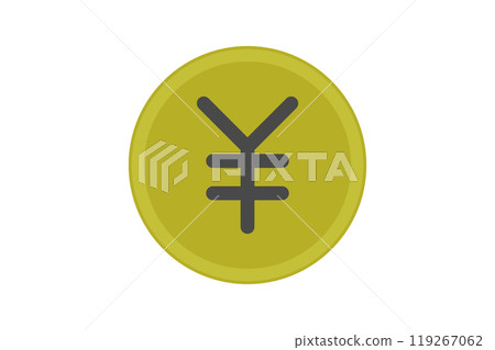 Japanese yen simple icon 119267062