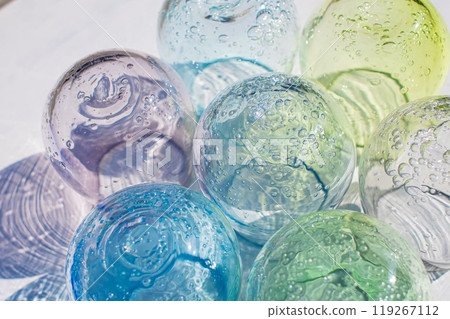 Colorful blown glass 119267112