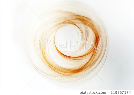 Orange round swirl of light isolated on white. Orange round swirl of light isolated on white. 119267174