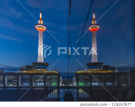 Twin Kyoto Towers (from Kyoto Station Building Karasumakoji Square) 119267677