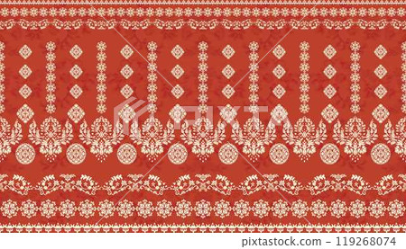 Motifs African boho paisley Floral Ikat pattern embroidery border. Ethnic ikat floral Ethnic Indian Pattern Ikat pattern Ethnic Pattern.Border indian floral Aztec embroidery border seamless patterns. 119268074