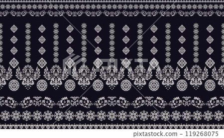 Motifs African boho paisley Floral Ikat pattern embroidery border. Ethnic ikat floral Ethnic Indian Pattern Ikat pattern Ethnic Pattern.Border indian floral Aztec embroidery border seamless patterns. Motifs African boho paisley Floral Ikat pattern embroidery border. Ethnic ikat floral Ethnic Indian Pattern Ikat pattern Ethnic Pattern.Border indian floral Aztec embroidery border seamless patterns. 119268075