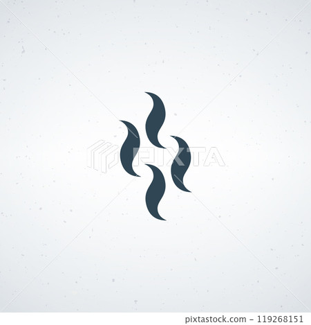 doodle smoke steam heat hot vapor icon vector illustration 119268151