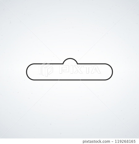 sombrero punch simple paper cut out white background vector illustrations sombrero punch simple paper cut out white background vector illustrations 119268165