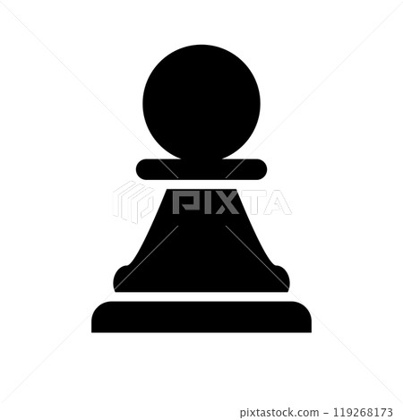 西洋棋棋子圖示剪影 119268173