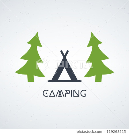 fun camping outside simple background illustration vector fun camping outside simple background illustration vector 119268215