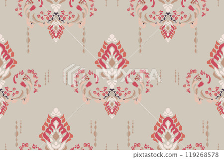 Motifs African boho paisley Floral Ikat pattern embroidery damask. Ethnic ikat floral Ethnic Indian Pattern Ikat pattern Ethnic Pattern.Damask indian floral Aztec embroidery border seamless patterns. 119268578