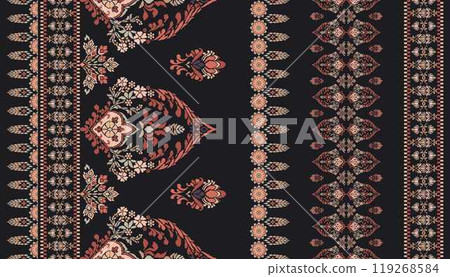 Motifs African boho paisley Floral Ikat pattern embroidery border. Ethnic ikat floral Ethnic Indian Pattern Ikat pattern Ethnic Pattern.Border indian floral Aztec embroidery border seamless patterns. Motifs African boho paisley Floral Ikat pattern embroidery border. Ethnic ikat floral Ethnic Indian Pattern Ikat pattern Ethnic Pattern.Border indian floral Aztec embroidery border seamless patterns. 119268584