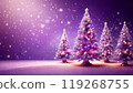 Christmas tree on a purple background 119268755