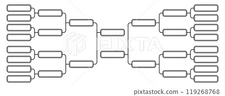 Tournament Bracket blank. Sport game tournament championship contest. Board chart with champion trophy prize. Vector illustration. Tournament Bracket blank. Sport game tournament championship contest. Board chart with champion trophy prize. Vector illustration. 119268768