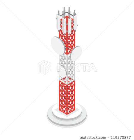 3D Isometric Flat Set of Telecom Towers. Item 1 3D Isometric Flat Set of Telecom Towers. Item 1 119270877