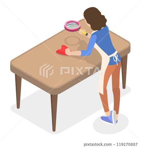3D Isometric Flat Illustration of Perfectionist. Item 1 3D Isometric Flat Illustration of Perfectionist. Item 1 119270887
