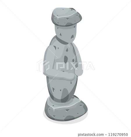 3D Isometric Flat  Set of Jeju. Item 1 119270950