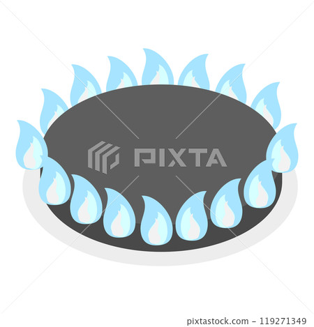 3D Isometric Flat  Illustration of Fossil Fuel. Item 1 119271349