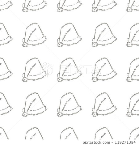 Christmas background. Coloring pattern in hand draw style 119271384