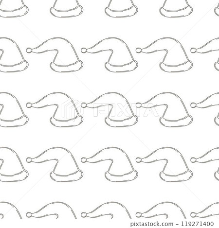 Christmas background. Coloring pattern in hand draw style 119271400