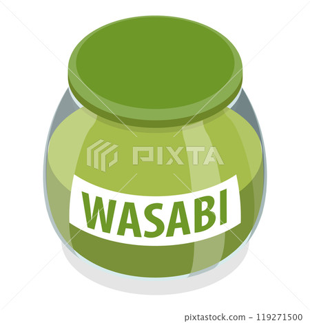 3D Isometric Flat  Set of Hot Sauces. Item 6 119271500