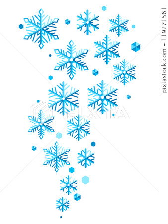 Background with abstract snowflakes. Merry Christmas and Happy New Year illustration. Background with abstract snowflakes. Merry Christmas and Happy New Year illustration. 119271561