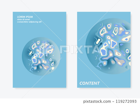 Liquid vector shapes. Futuristic templates 119272093