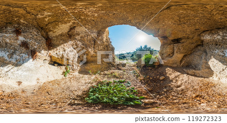 Natural Window Carved In The Rocky Cavern Natural Window Carved In The Rocky Cavern 119272323