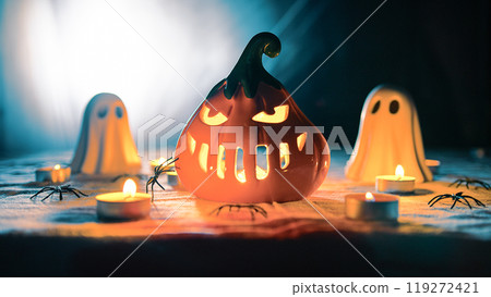 The Horror Night Lighted By Candles The Horror Night Lighted By Candles 119272421