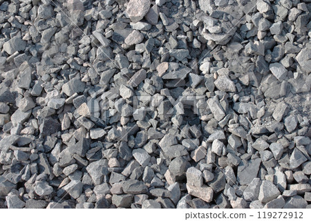Background crushed stone, gravel. Texture gray stones. Construction materials Background crushed stone, gravel. Texture gray stones. Construction materials 119272912