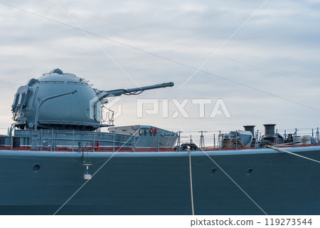 naval military background, concept, fragment of a modern warship with a gun turret naval military background, concept, fragment of a modern warship with a gun turret 119273544