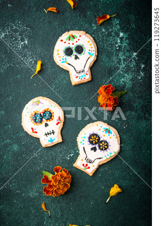 Mexican Halloween Dia de los Muertos cookies Mexican Halloween Dia de los Muertos cookies 119273645