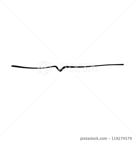 Hand drawn curly divider line icon vector illustration design element of swish, swash, swoosh underline swirl squiggle stroke line Hand drawn curly divider line icon vector illustration design element of swish, swash, swoosh underline swirl squiggle stroke line 119274579
