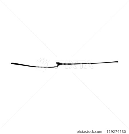 Hand drawn curly divider line icon vector illustration design element of swish, swash, swoosh underline swirl squiggle stroke line Hand drawn curly divider line icon vector illustration design element of swish, swash, swoosh underline swirl squiggle stroke line 119274580